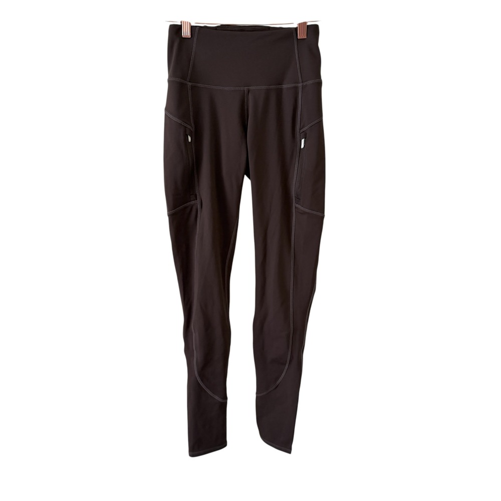 Quince Whistler High Rise Pocket Thermal Leggings Womens XS Expresso Workout NWT
